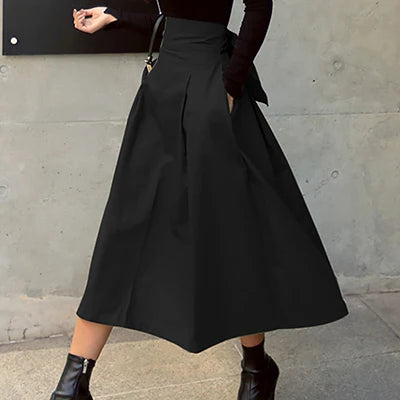 Elegant Bow Long Skirt