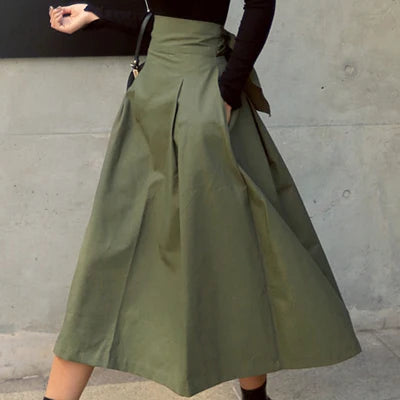 Elegant Bow Long Skirt