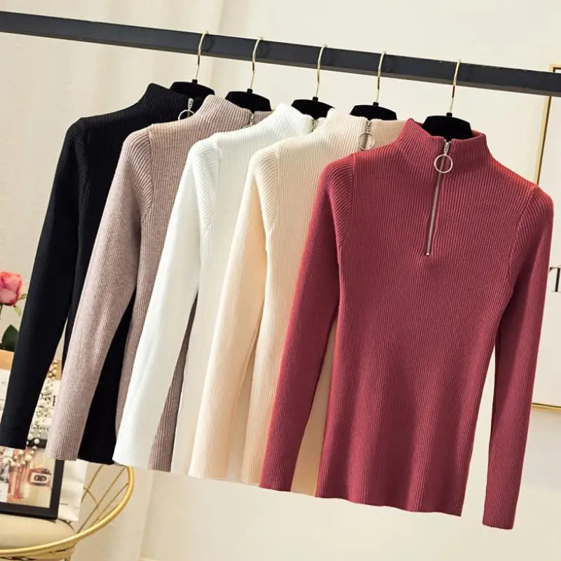 CozyZip High-Neck Knit