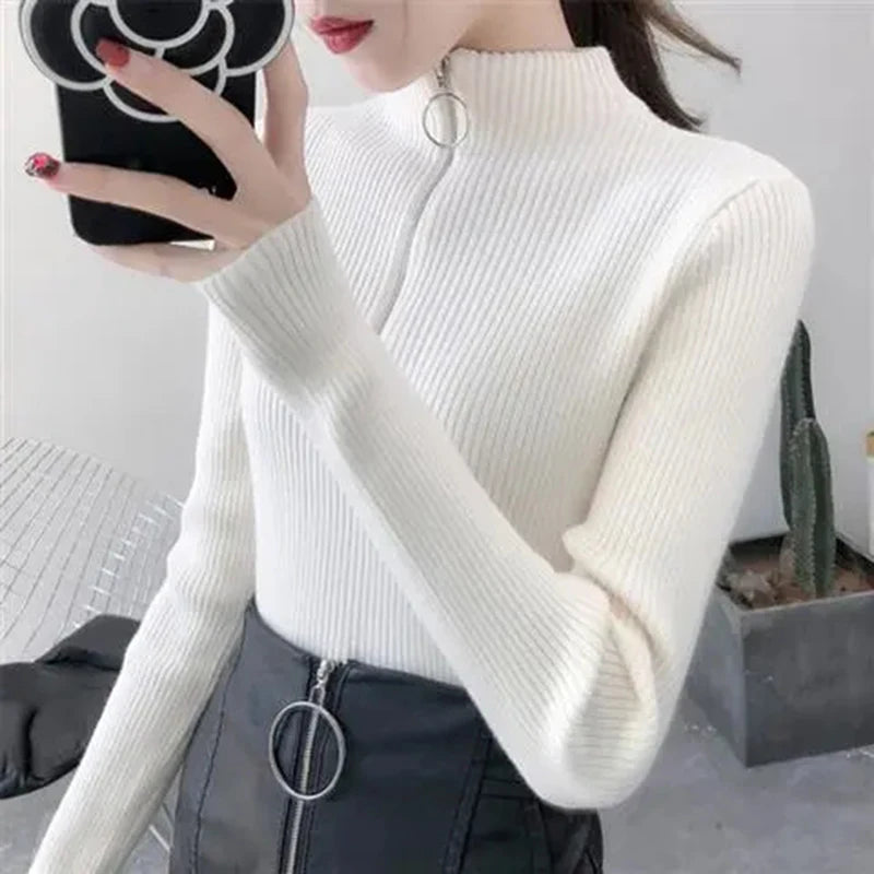 CozyZip High-Neck Knit